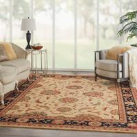 Living Treasures Rug LI04 Ivory/Black Living Treasures Rug LI04 Ivory/Black