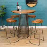 Reclaimed Birdcage Bar Table Reclaimed Birdcage Bar Table