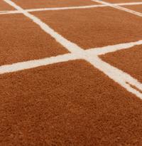 Albany Rug Grid Rust