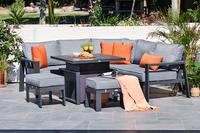 Costa Garden Corner Dining Set with Adjust Table