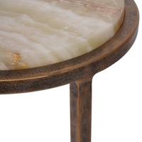 Iota Accent Table Green Onyx