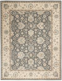 Living Treasures Rug LI16 Grey/Ivory