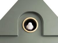 Modern Cuckoo Wall Clock - Jungle Green