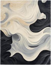 Prismatic Rug PRS41 Ivory Black