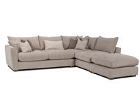 Girona Combi Sofa LHF Digby Beige with Free Footstool Girona Combi Sofa LHF Digby Beige with Free Footstool