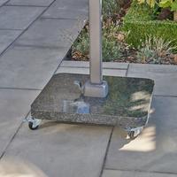 Taupe Glow Garden Parasol and Base