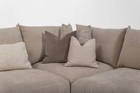 Girona Combi Sofa LHF Digby Beige with Free Footstool Girona Combi Sofa LHF Digby Beige with Free Footstool