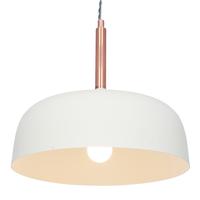 Anke Matte Cream Domed Metal Pendant Anke Matte Cream Domed Metal Pendant