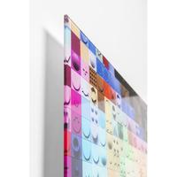 Pixel Face Glass Picture