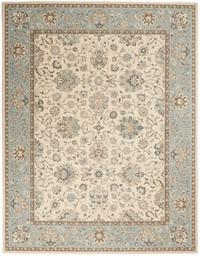 Living Treasures Rug LI16 Ivory/Aqua Living Treasures Rug LI16 Ivory/Aqua