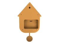 Modern Cuckoo Wall Clock - Ochre Yellow