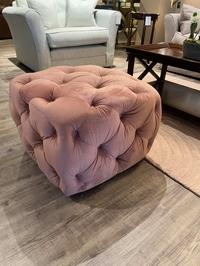 Alexander and James Small Button Cube Stool - Clearance Limerick