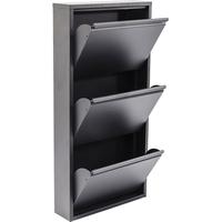 3 Drawer Anthracite Shoe Container