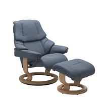 Stressless Reno Sparrow Blue Large Recliner