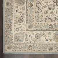 Living Treasures Rug LI15 Aqua/Ivory Living Treasures Rug LI15 Aqua/Ivory