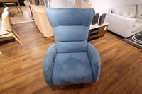 Egoitaliano Mira Swivel Electric Recliner Chair Blue - Clearance Cork