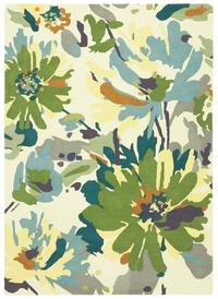 Reef Rug RF11 Floral Green Multi Reef Rug RF11 Floral Green Multi