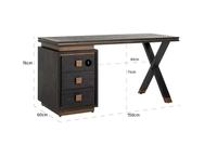 Huntley Desk with 3 Drawers