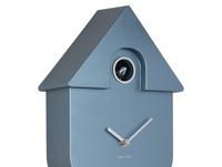 Modern Cuckoo Wall Clock - Metallic Dark Blue