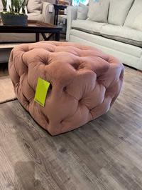 Alexander and James Small Button Cube Stool - Clearance Limerick