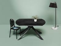 Astra Grande Extending Dining Table Black