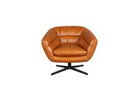 Gilmore Berlin Saddle Leather Swivel Chair