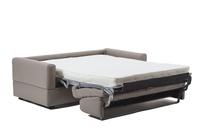 Visconti Leather Sofa Bed - Warm Grey Visconti Leather Sofa Bed - Warm Grey