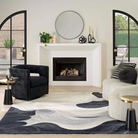 Prismatic Rug PRS41 Ivory Black