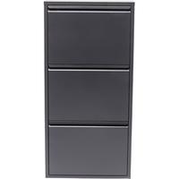 3 Drawer Anthracite Shoe Container