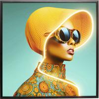 LED Sun Hat Woman Picture
