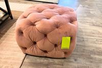 Alexander and James Small Button Cube Stool - Clearance Limerick