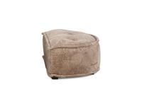 Fable Lounge Chair and Stool Bundle - Glam Block Sand