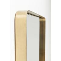 Brass Rectangular Curve Mirror