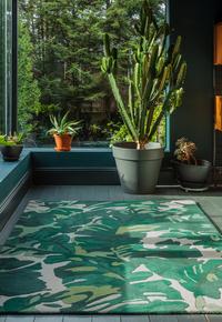 Matrix Rug Palm Green Matrix Rug Palm Green
