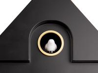 Modern Cuckoo Wall Clock - Black