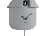 Modern Cuckoo Wall Clock - Mouse Grey