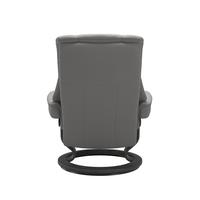 Stressless Mayfair Recliner Chair & Stool Medium Silver Grey/Grey