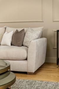 Girona Combi Sofa LHF Digby Beige with Free Footstool Girona Combi Sofa LHF Digby Beige with Free Footstool