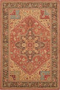 Living Treasures Rug LI01 Rust Living Treasures Rug LI01 Rust