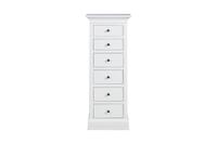 Pietra 6 Drawer Tall Chest Antique White