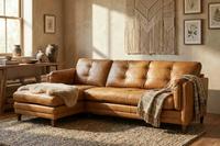 Webb & Barker Clement Chaise Sofa LHF Sundown Camel