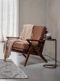 Iota Accent Table Brown Marble