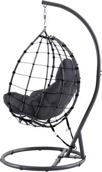 Shelton Garden Hanging Chair Anthracite