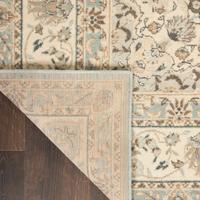 Living Treasures Rug LI15 Aqua/Ivory Living Treasures Rug LI15 Aqua/Ivory