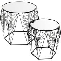 Cobweb Black Side Table Set of 2 Cobweb Black Side Table Set of 2