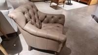 Amble Leather Chair Beige - Clearance Cork