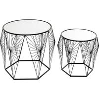 Cobweb Black Side Table Set of 2 Cobweb Black Side Table Set of 2