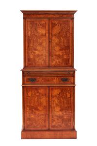 Vintage Walnut Wine Cabinet