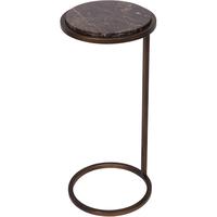 Iota Accent Table Brown Marble