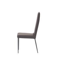 Mara Dining Chair Grey Ecopelle Mara Dining Chair Grey Ecopelle